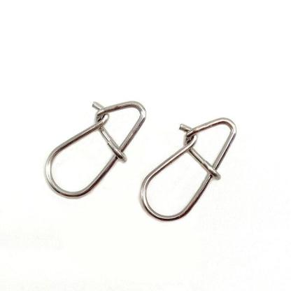 Stainless Steel Hook Fast Clips Lock Snaps Swivel Fishing Snap Pin - USA Fish Bait
