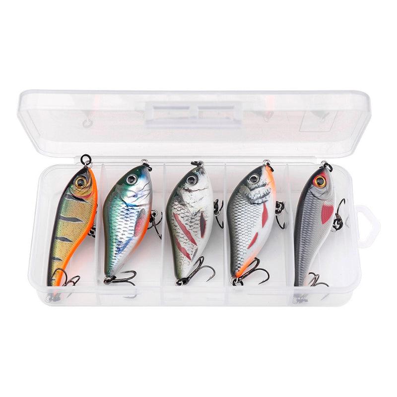 Mix Jerkbait Rattling Baits Fishing Lures Pike Sinking Wobblers Set - USA Fish Bait