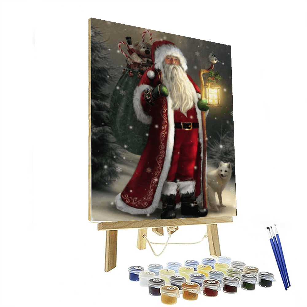 Stained Glass Christmas Tree Paint By Numbers Kit