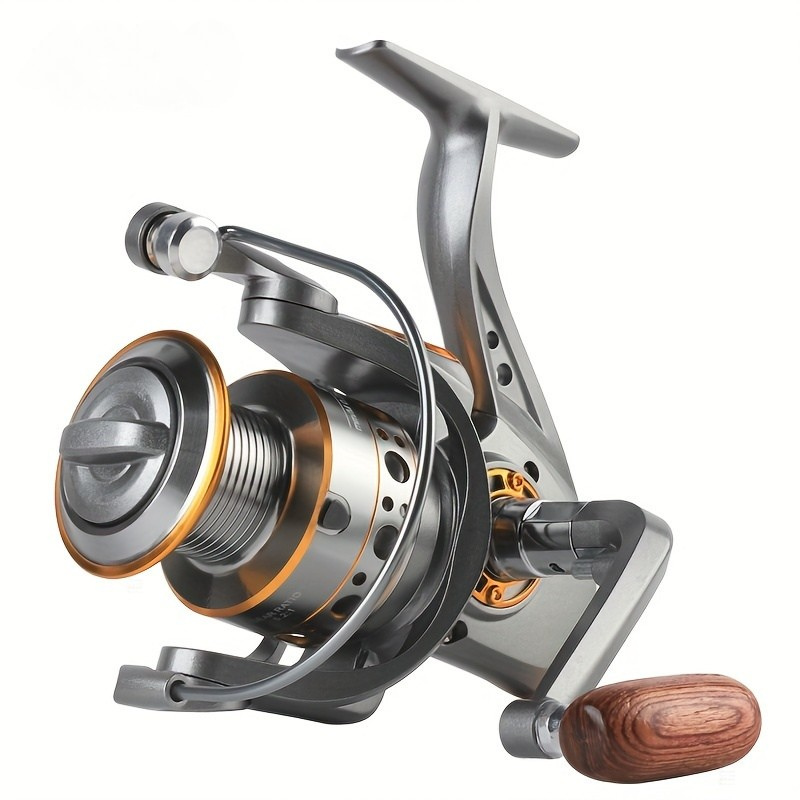 Metal Spool Spinning Fishing Reel 5.2 to 1 Gear Ratio