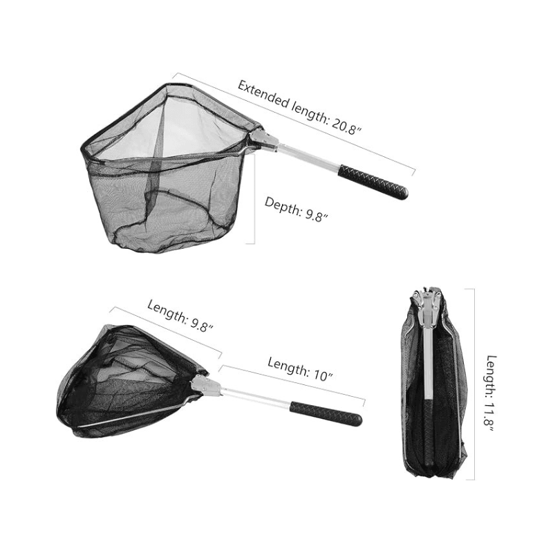 Telescoping Fishing Landing Net For Extendable Handle-USA Fish Bait