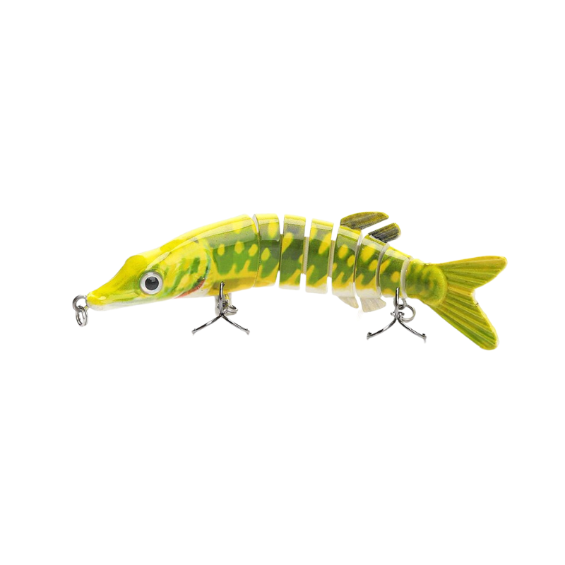 9-Segment Jointed Pike Wobbler Bait - USA Fish Bait