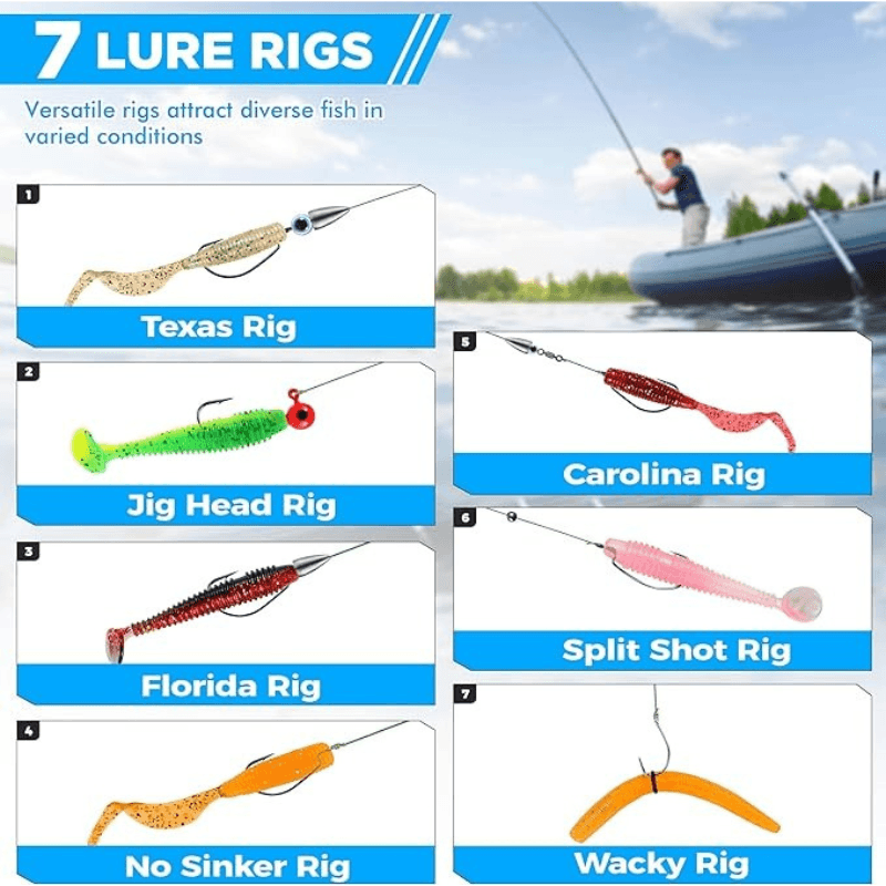 137 Piece Fishing Tackle Box With Lures-USA Fish Bait