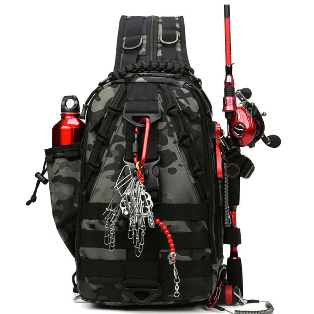 Fishing Tackle Backpack With Rod Holder - USA Fish Bait