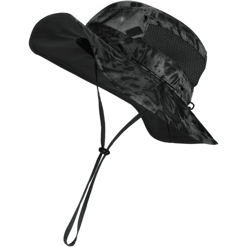 Lightweight Wide Brim Sun Hat For Outdoor Activities And Travel - USA Fish Bait