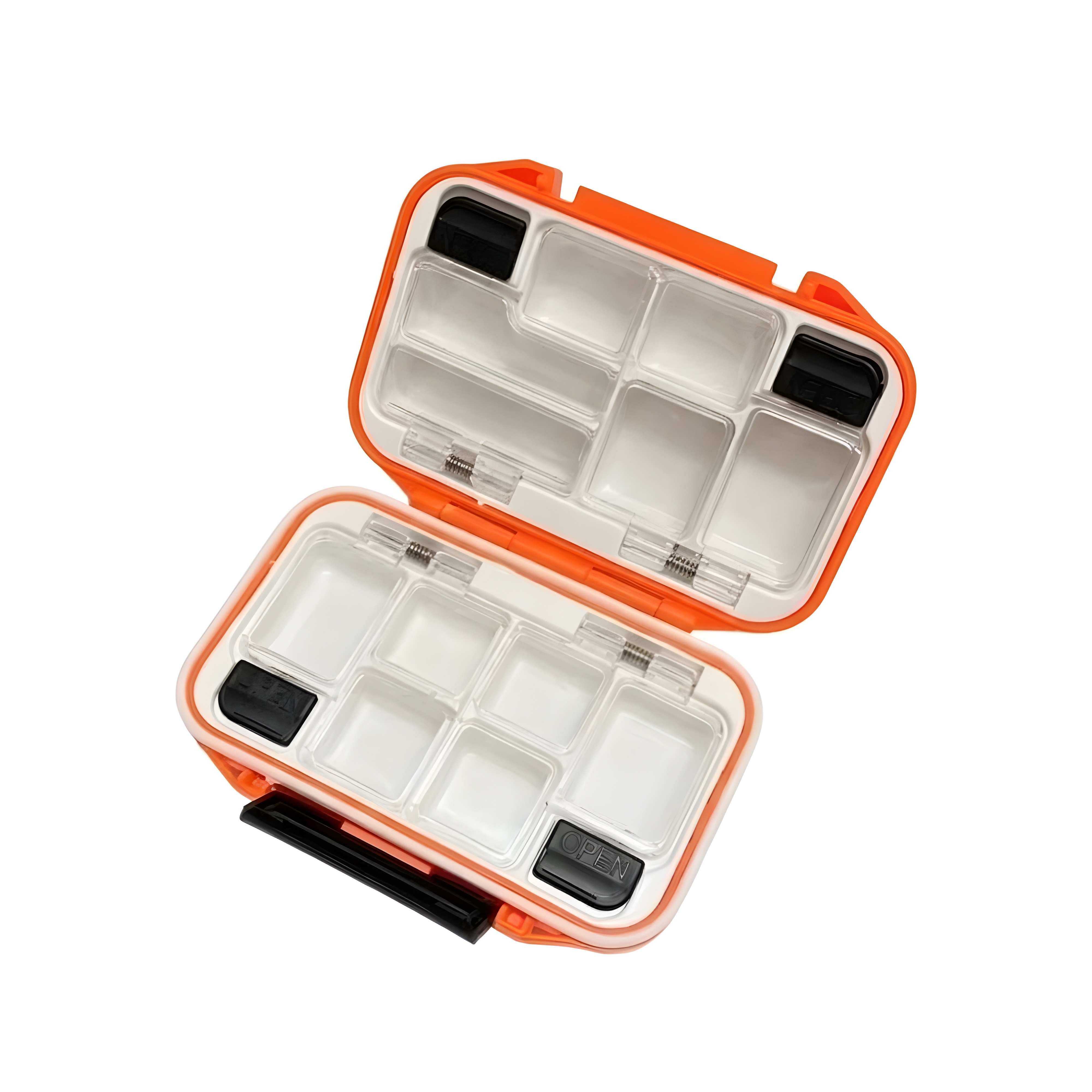 Waterproof Fishing Tackle Box, Fish Hook Fishing Lure Bait Storage Case, Mini Portable Fishing Gear Accessories Box