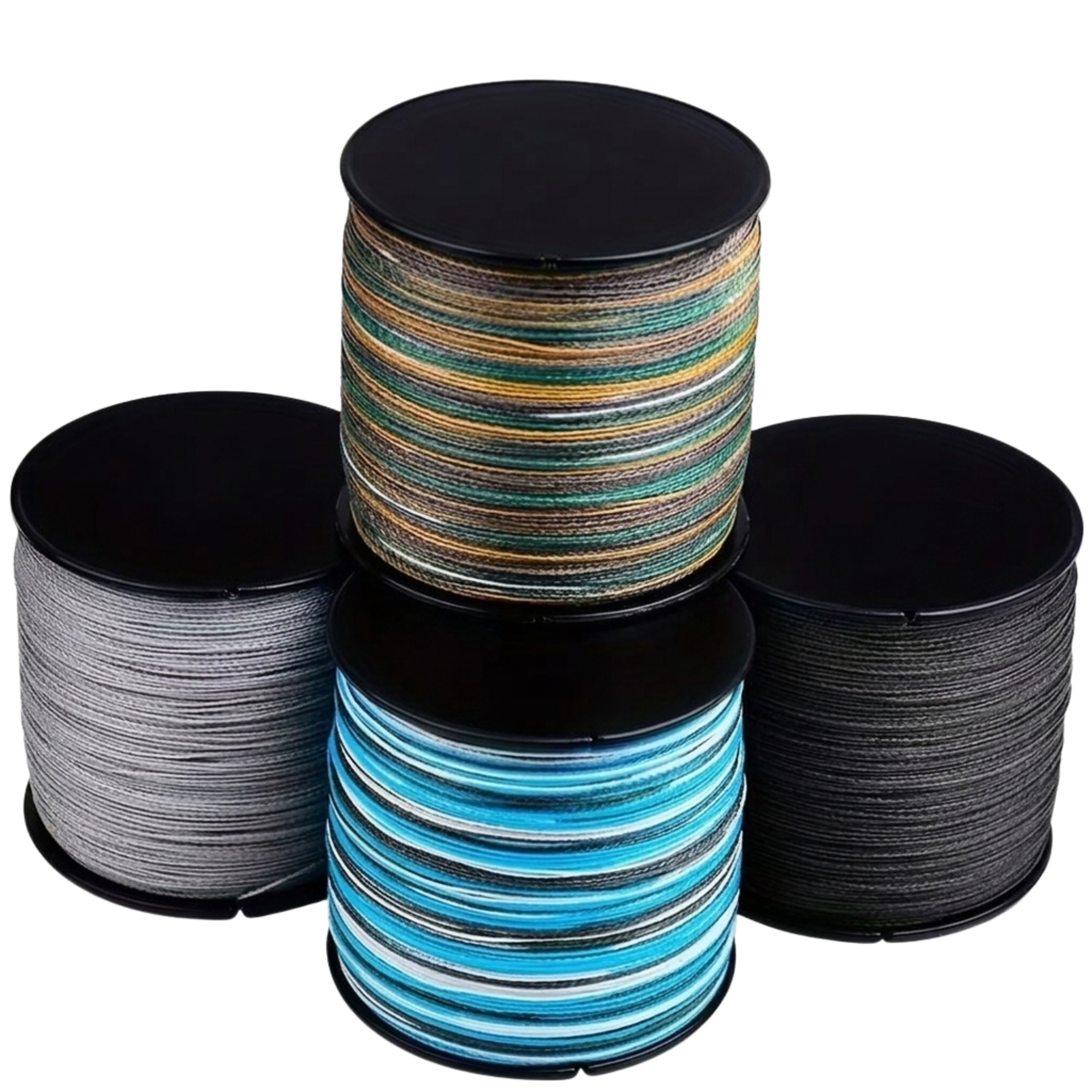 Braided Fishing Line - 300M/328YDS, 4-Strand PE Multifilament, with a Super Strong Tension Value of 6-80LB