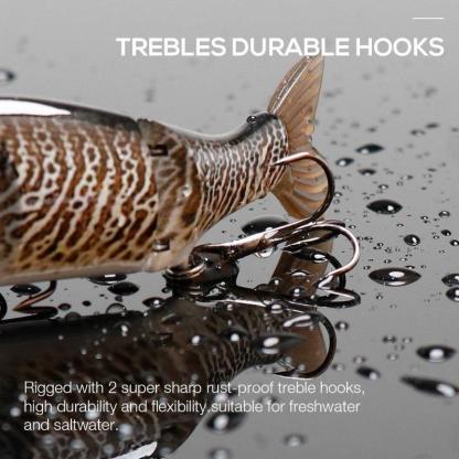 Pointed Swimbait Fishing Lures-USA Fish Bait