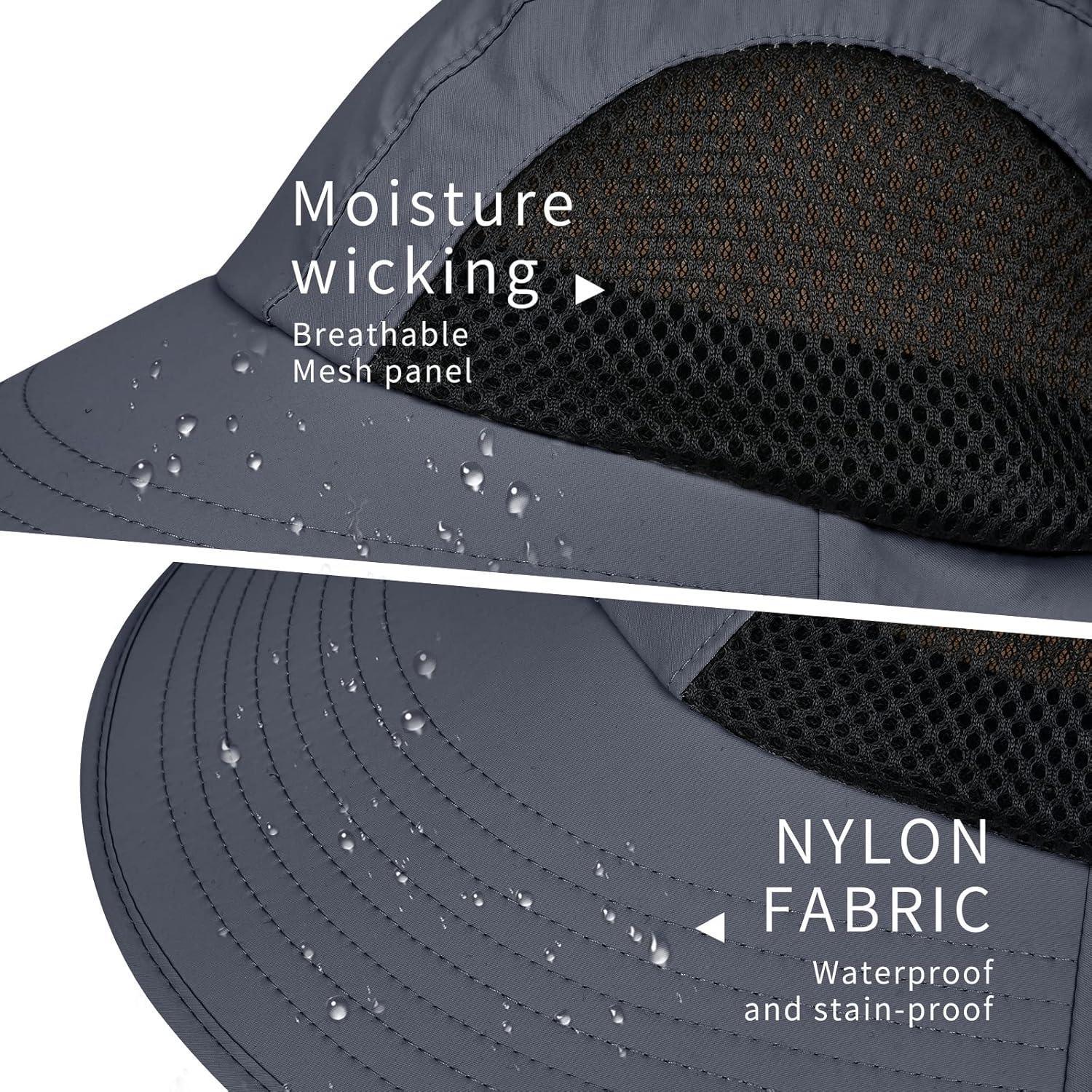 Lightweight And Foldable Design Wide Brim Outdoor Hat - USA Fish Bait