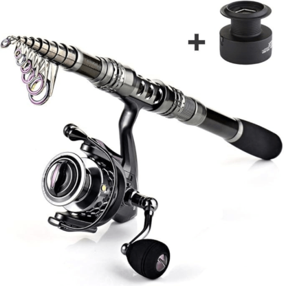 Telescopic Fishing Rod And Spinning Reel Combo - USA Fish Bait