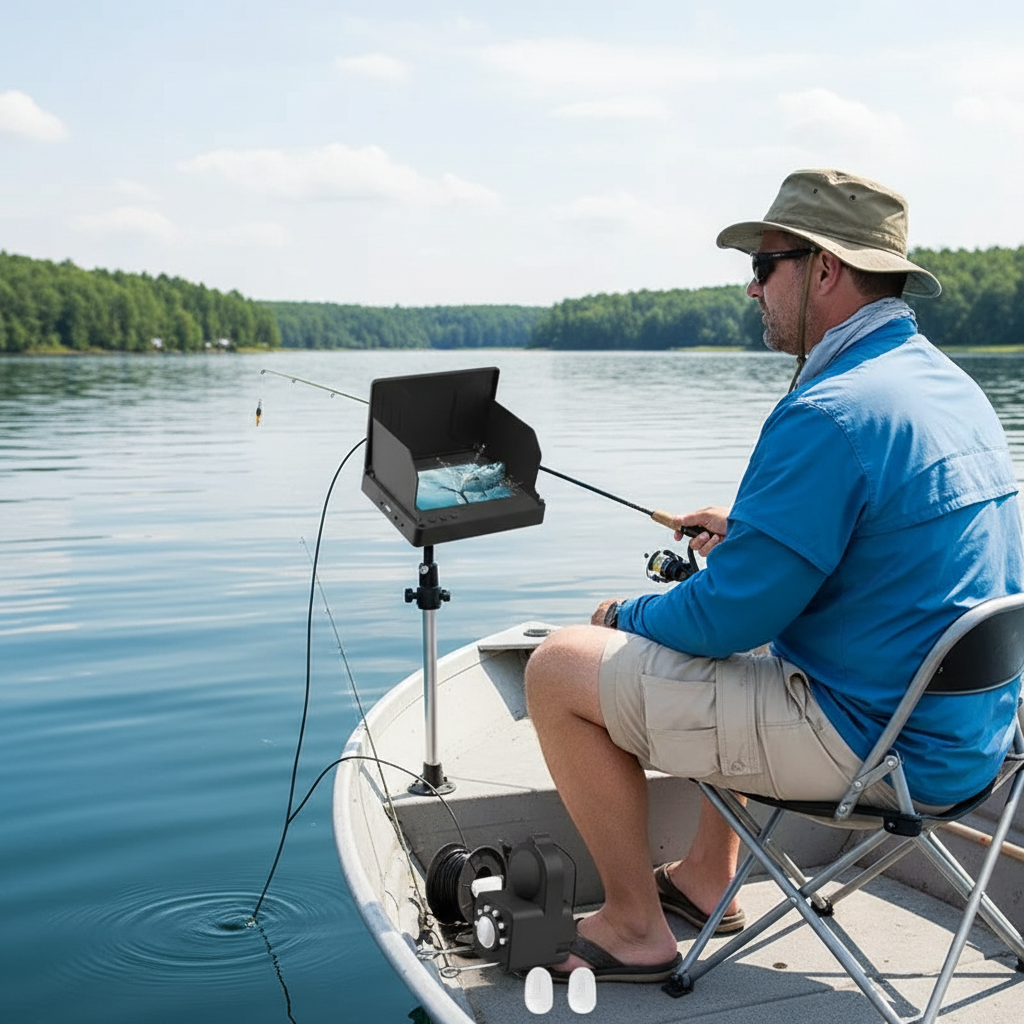 4.3 Inch HD Underwater Fishing Camera With Night Vision