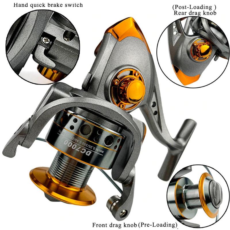 Metal Spool Spinning Wheel-USA Fish Bait