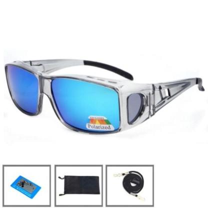Clip-On Polarized Fishing Sunglasses with Coated Lens - USA Fish Bait
