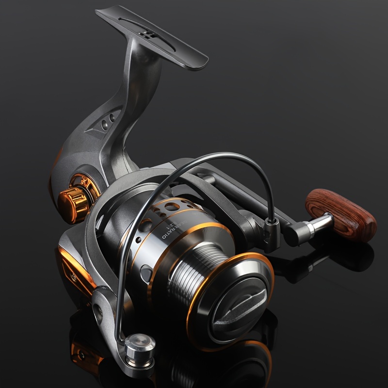 BILLINGS DC 1000~7000 Series, 5.2:1 Gear Ratio, 26LB Max Drag, Aluminum Alloy Metal Spool, Spinning Fishing Reel, for Freshwater and Saltwater