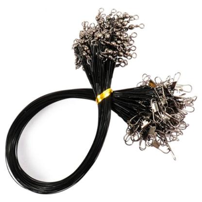 Leader Fishing Line Antirust Stainless Steel Wire With Rolling Swivels - USA Fish Bait