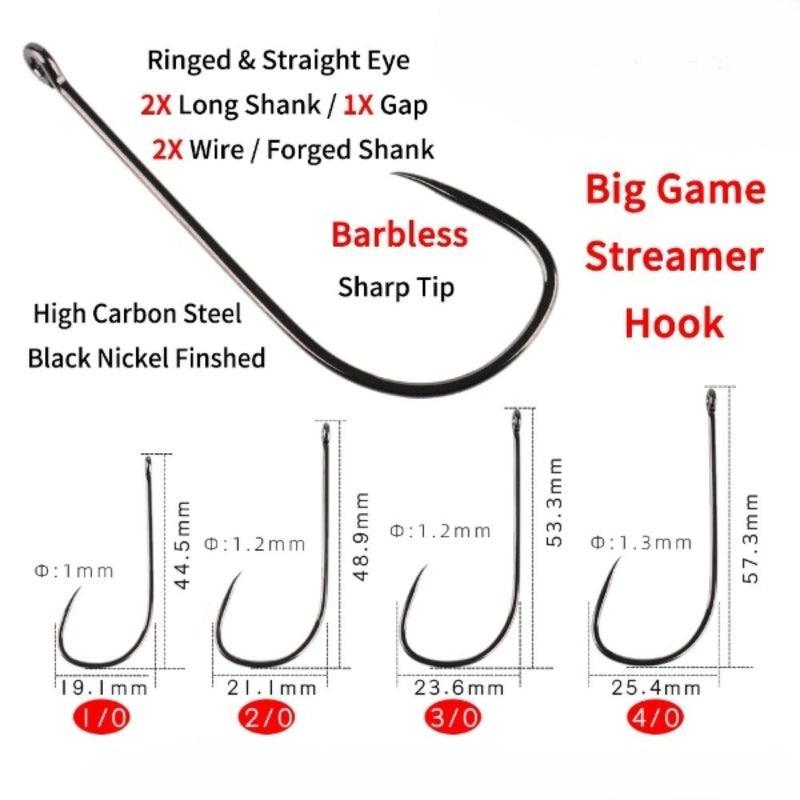 Barbless Saltwater Fishing Hook-USA Fish Bait