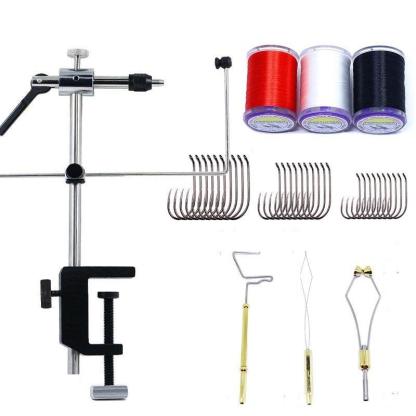 Rotary Fly Tying Handy Vise Tying Tools Set - USA Fish Bait