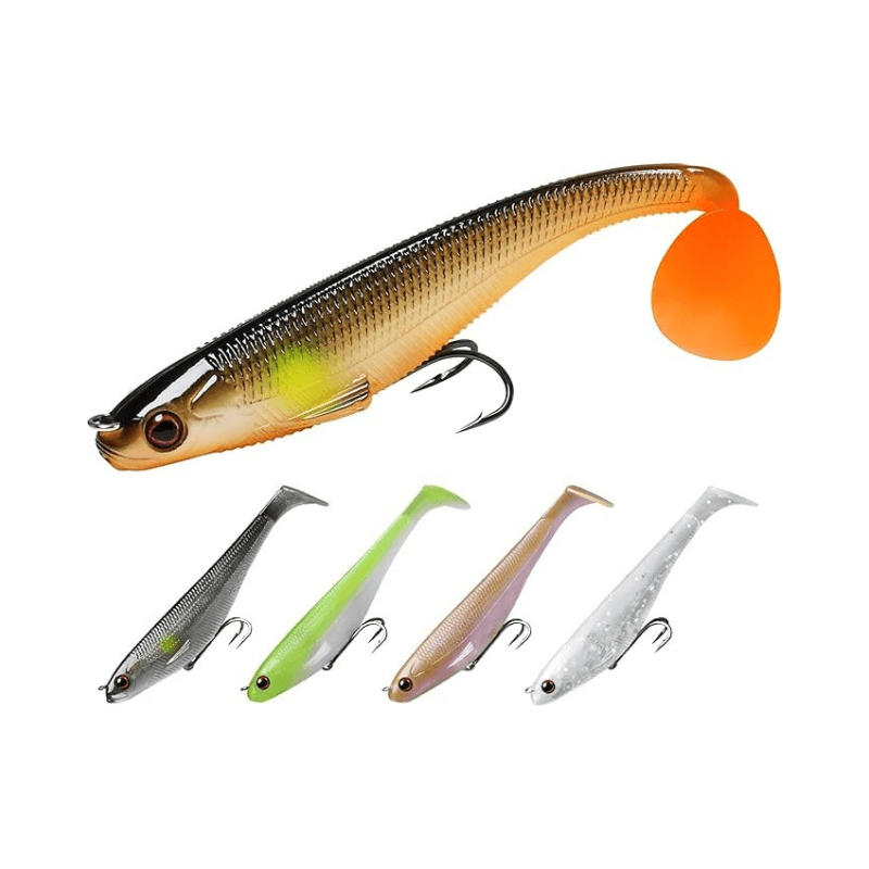Pre-Rigged Soft Fishing Lures With Spinner Ready-to-Use Baits-USA Fish Bait