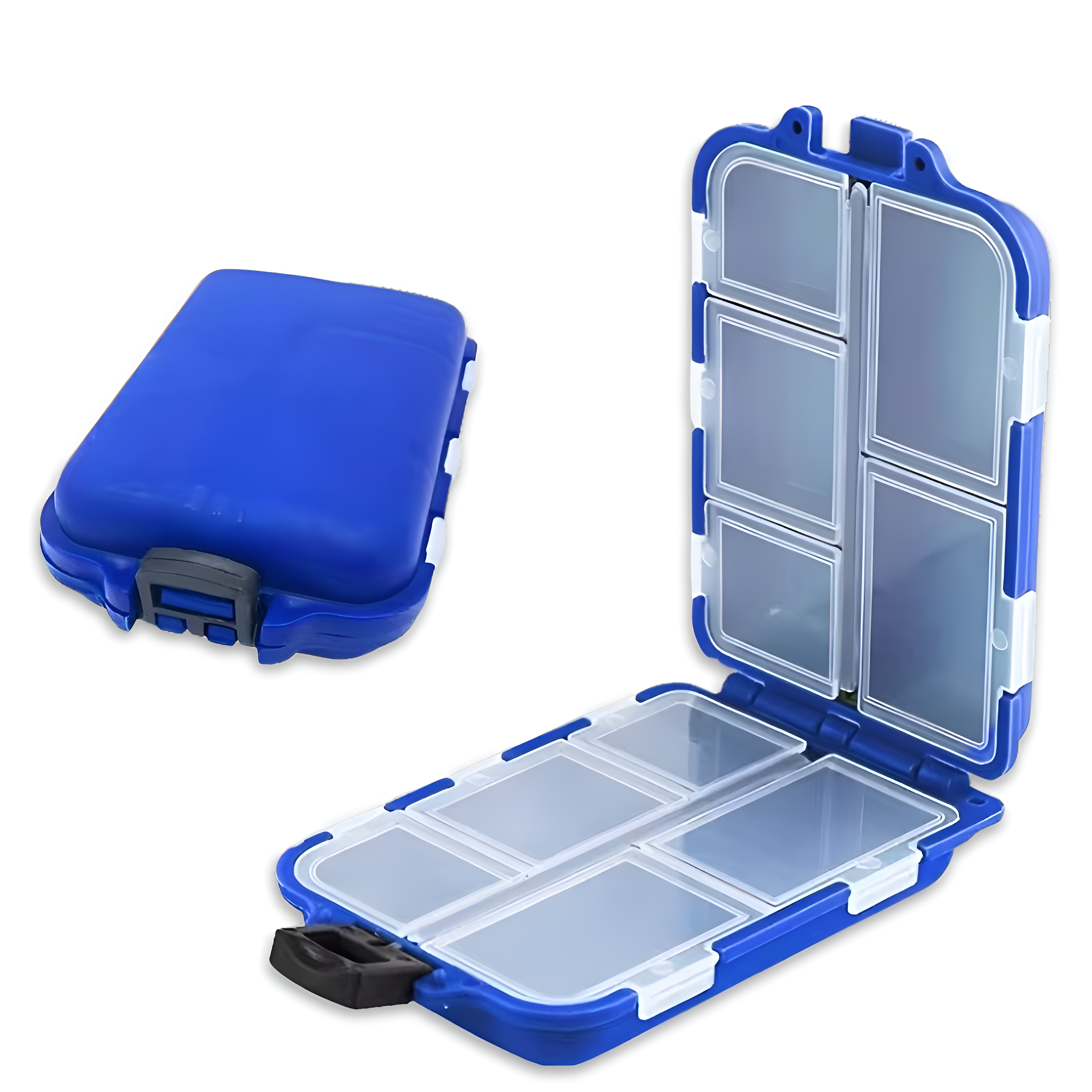 1pc Durable Portable Fishing Tackle Box with Multiple Compartments for Easy Organization and Storage of Lures, Hooks, and Rigs