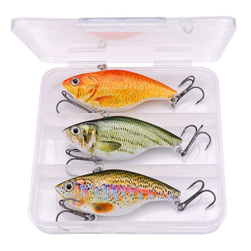 7CM 18G Winter Sinking Rattling Vibes Lure Set - USA Fish Bait