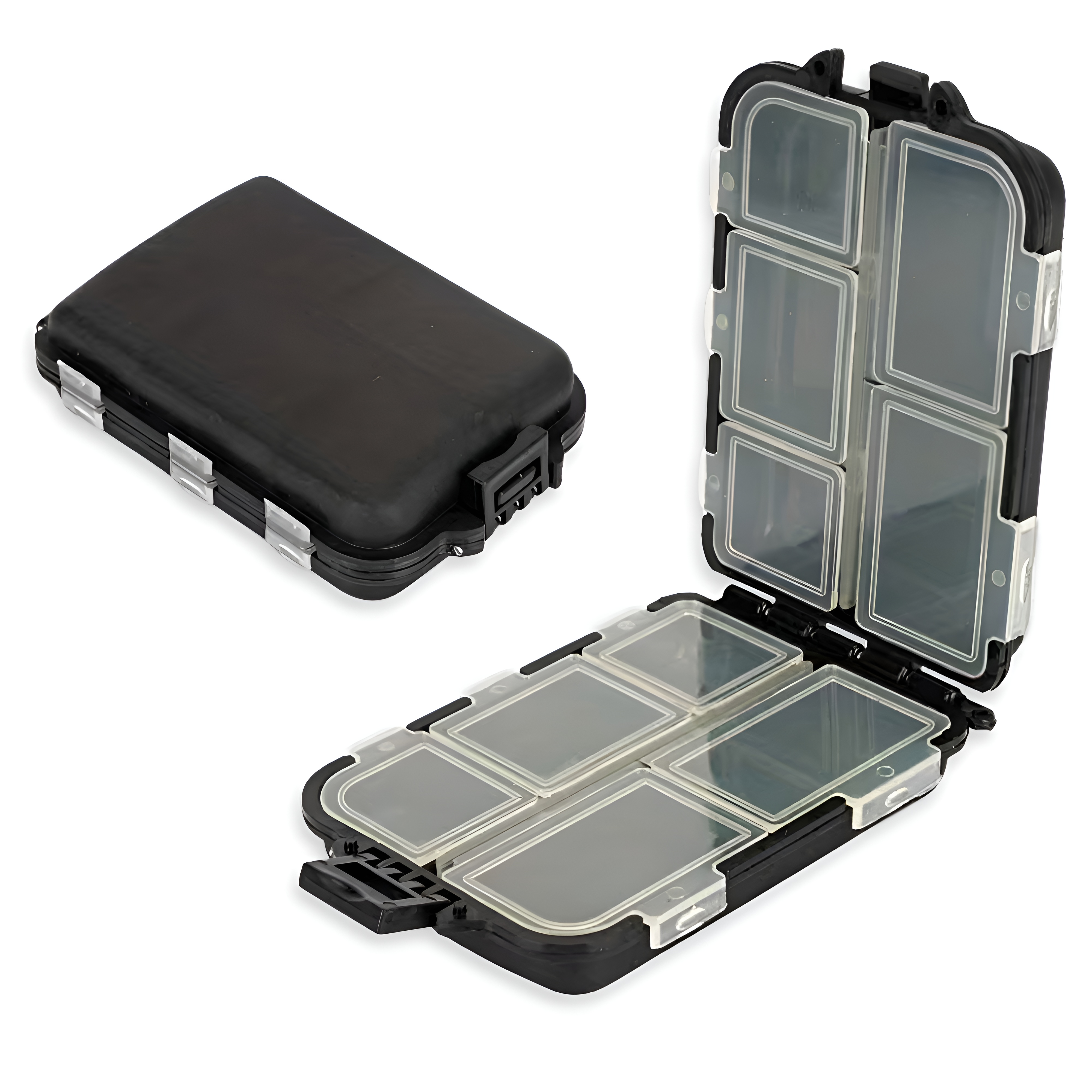 1pc Durable Portable Fishing Tackle Box with Multiple Compartments for Easy Organization and Storage of Lures, Hooks, and Rigs