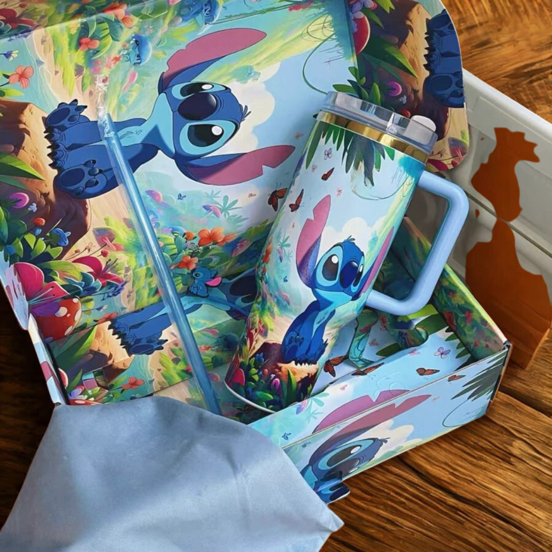 40oz Stainless Steel Tumbler with Insulated Travel Cup with Lid