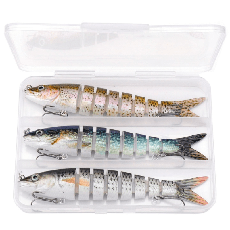 13.5CM 19G Sinking Lifelike Carp Wobbler Set - USA Fish Bait