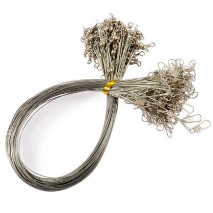 Leader Fishing Line Antirust Stainless Steel Wire With Rolling Swivels - USA Fish Bait