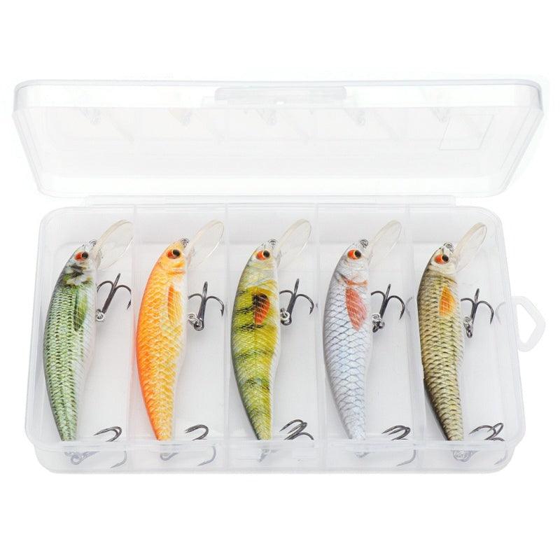 9CM 12G Black Minnow Spinning Fishing Lures - USA Fish Bait