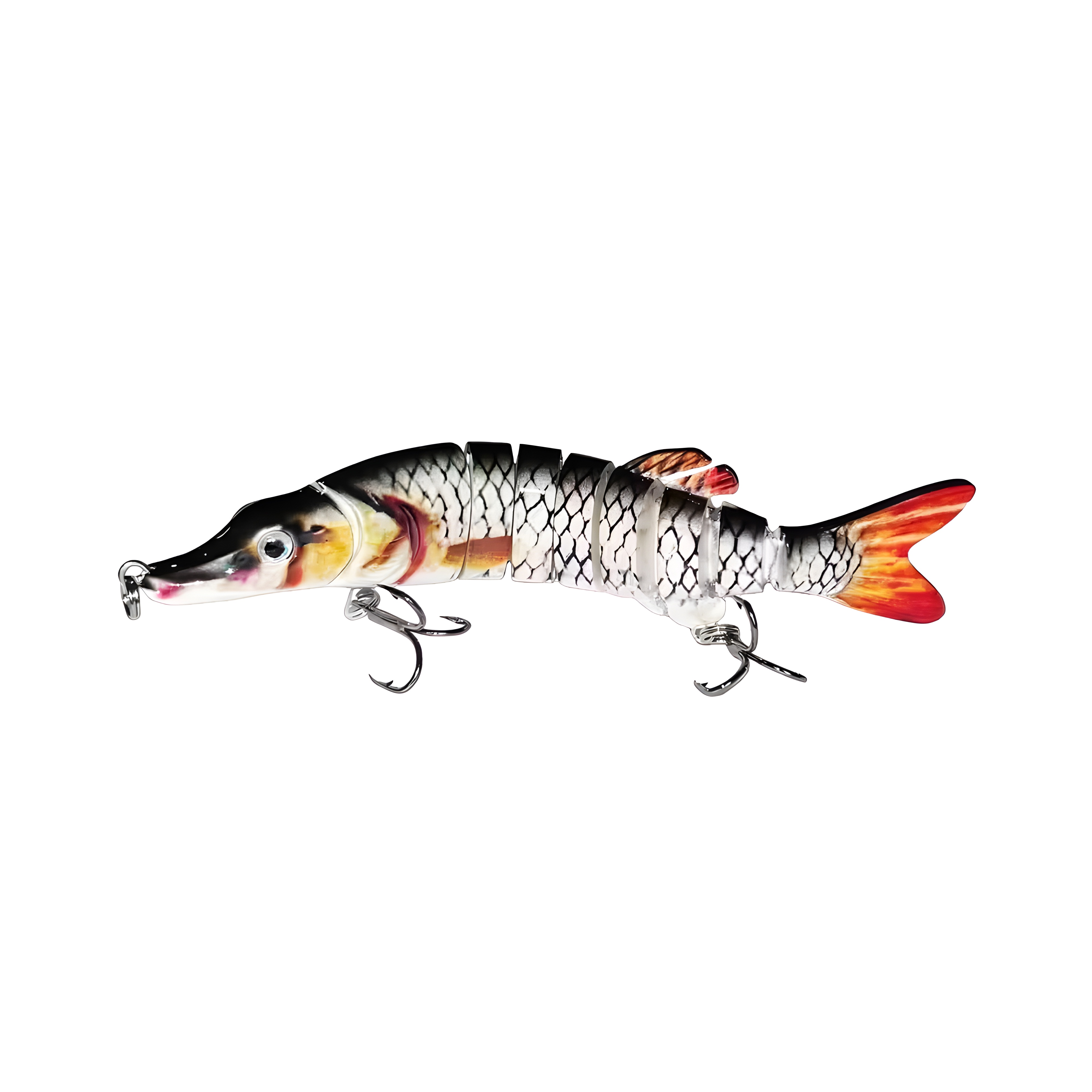 Full-Size Multi Jointed Swimbait, Slow Sinking Segmented Bass Fishing Lure, Swimming Fishing Lure