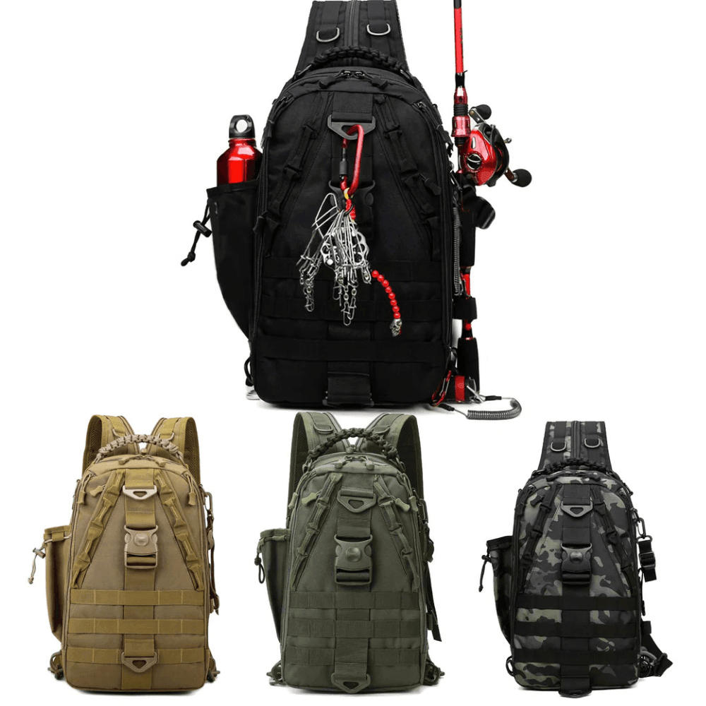 Fishing Tactical Backpack With Rod Holder-USA Fish Bait
