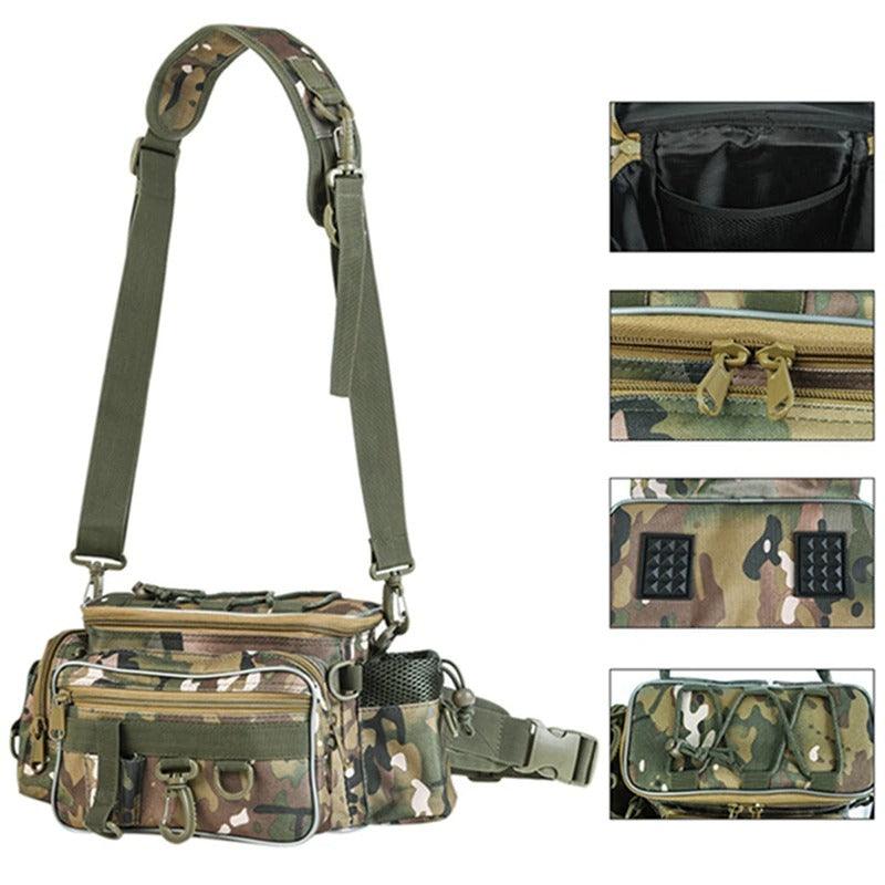 Portable Fishing Shoulder Bag-USA Fish Bait