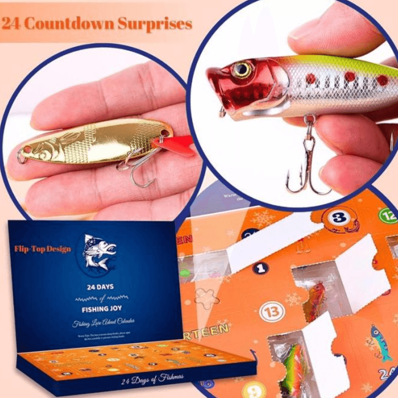 Fishing Gear Countdown - 24 Days Advent Calendar-USA Fish Bait