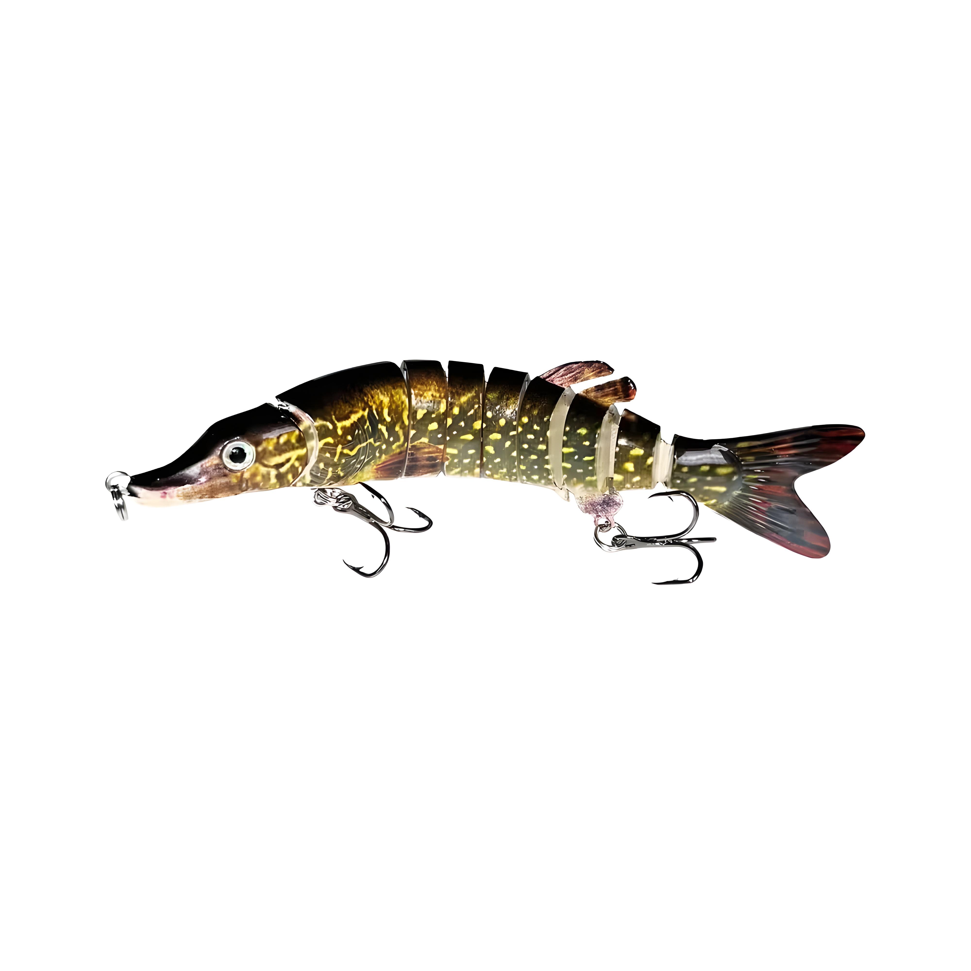 Full-Size Multi Jointed Swimbait, Slow Sinking Segmented Bass Fishing Lure, Swimming Fishing Lure