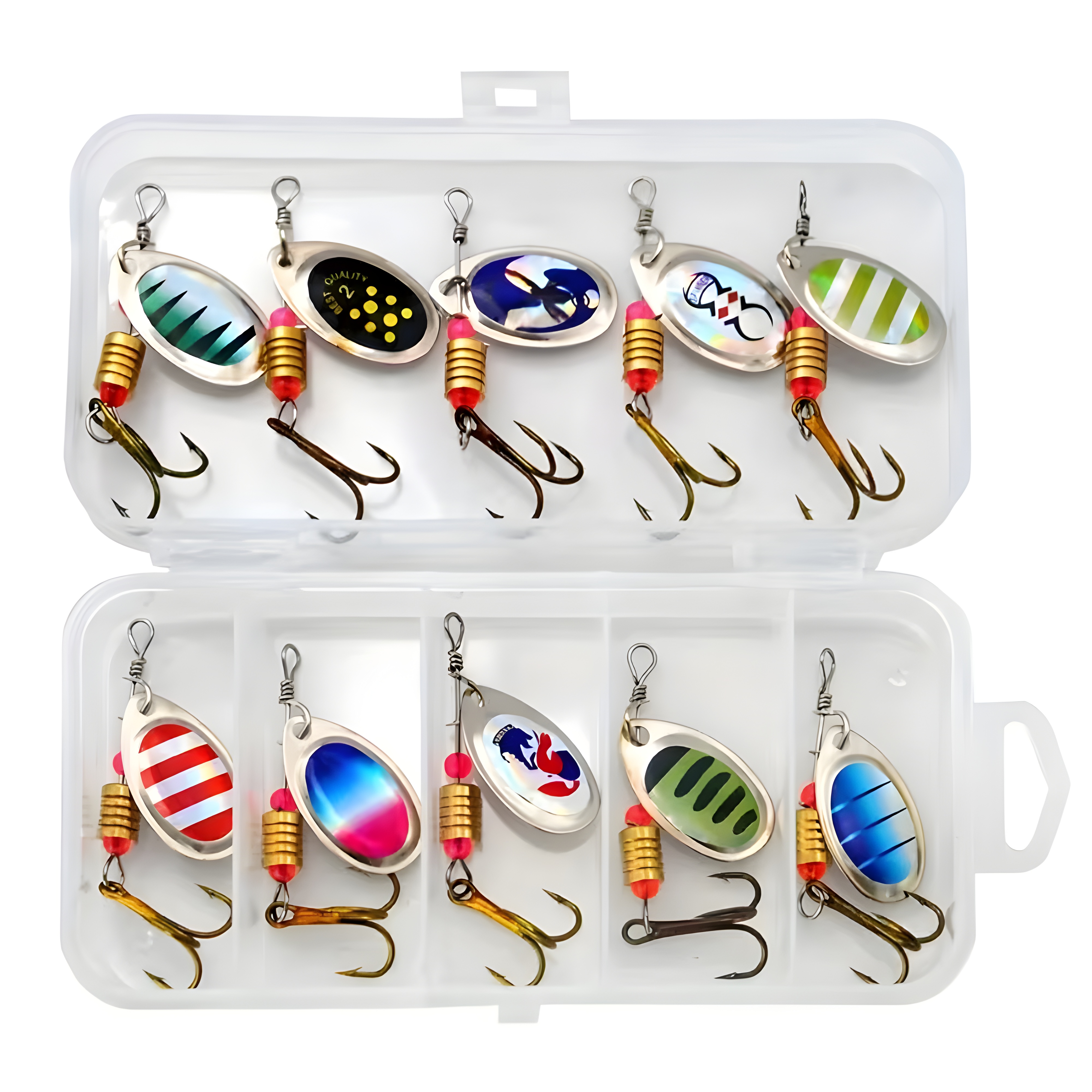 16pcs/10pcs Lua Rotating Composite Sequin Bag Set, Hand-Rotated Metal Lua Sequin