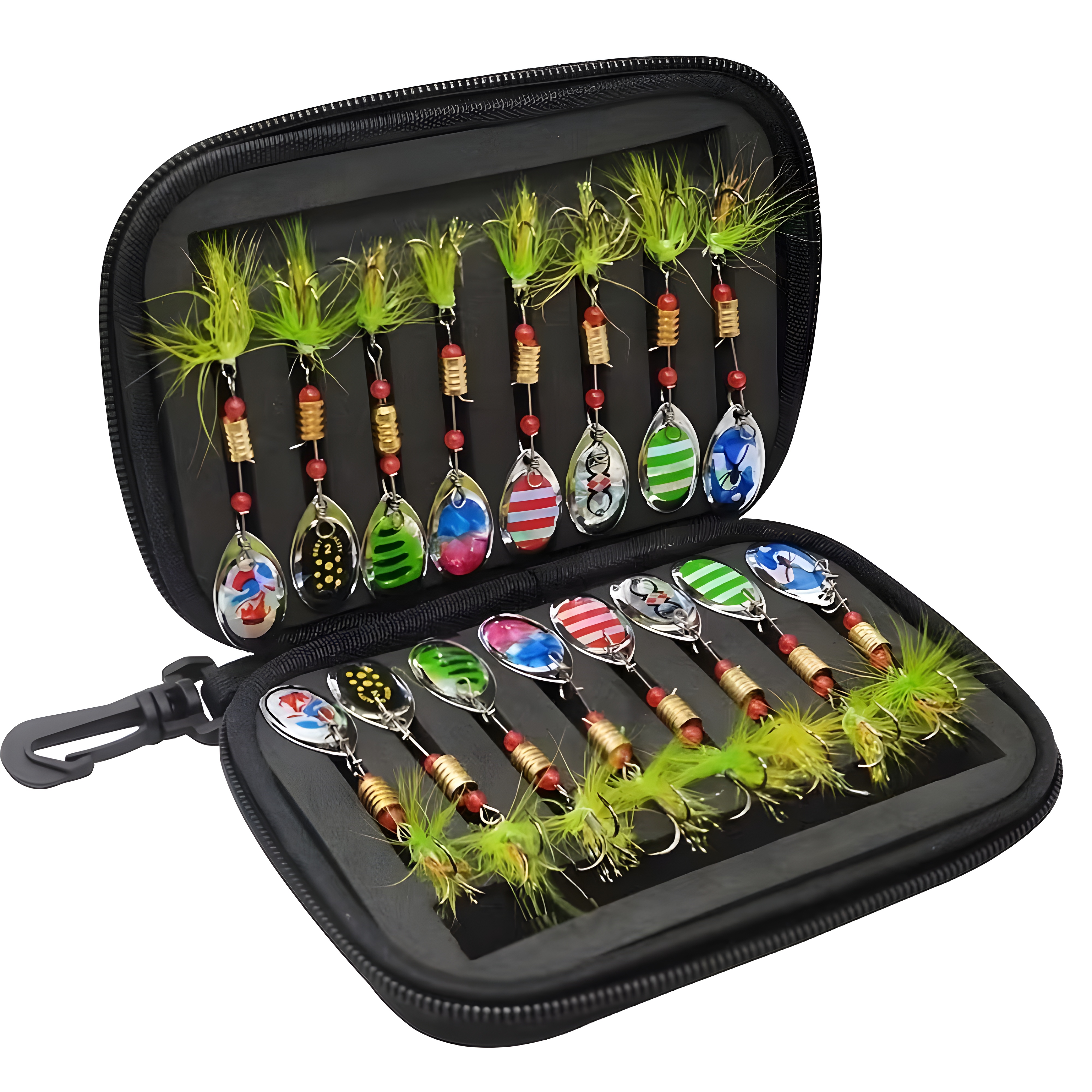 16pcs/10pcs Lua Rotating Composite Sequin Bag Set, Hand-Rotated Metal Lua Sequin