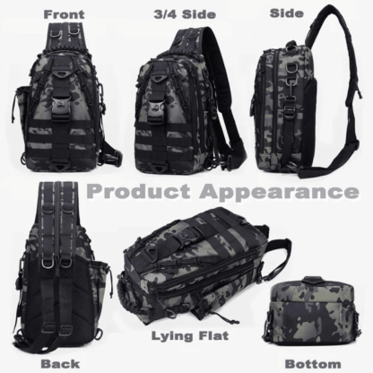 Fishing Tackle Backpack With Rod Holder - USA Fish Bait