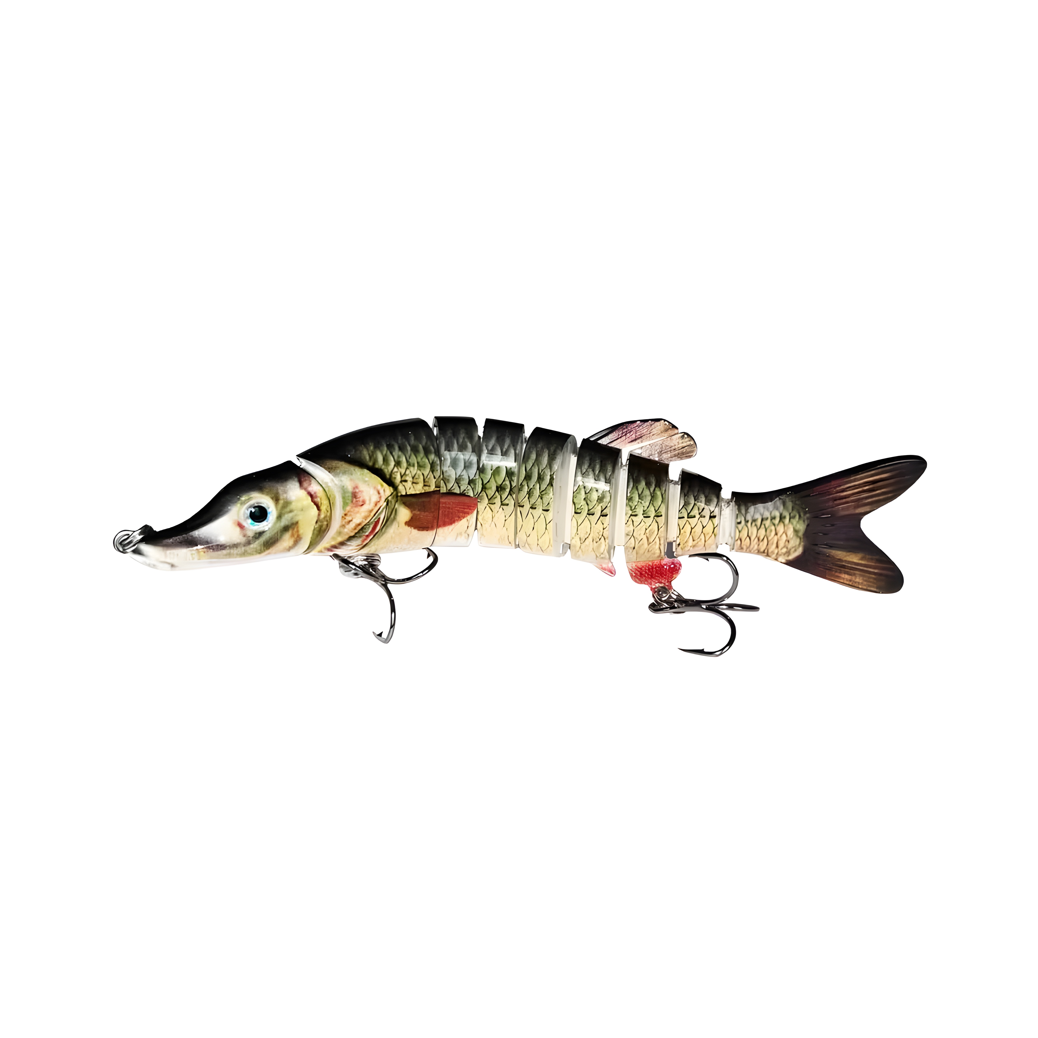 Full-Size Multi Jointed Swimbait, Slow Sinking Segmented Bass Fishing Lure, Swimming Fishing Lure