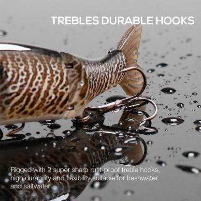 5Pcs Sinking Wobblers For Pike Fishing Lure Set 11.5CM 17G-USA Fish Bait