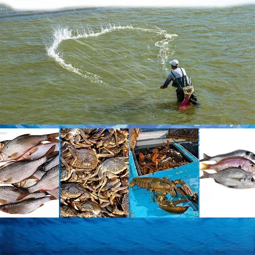 Hand Cast Fishing Net-USA Fish Bait