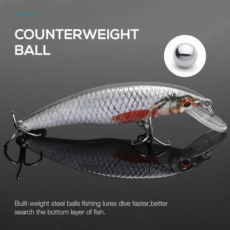 Pike Floating Minnow Lures-USA Fish Bait