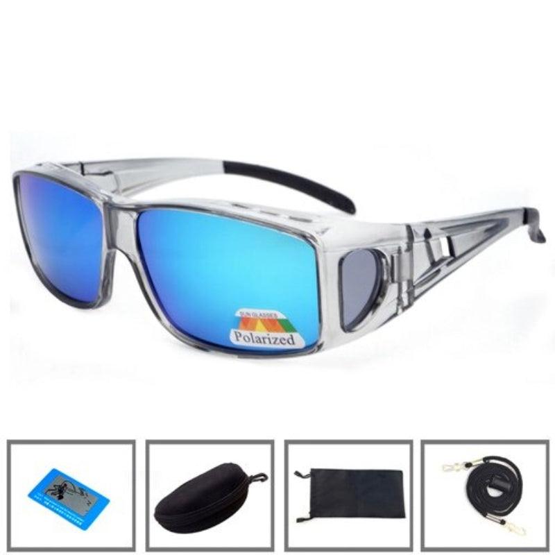 Clip On Fishing Sunglasses-USA Fish Bait