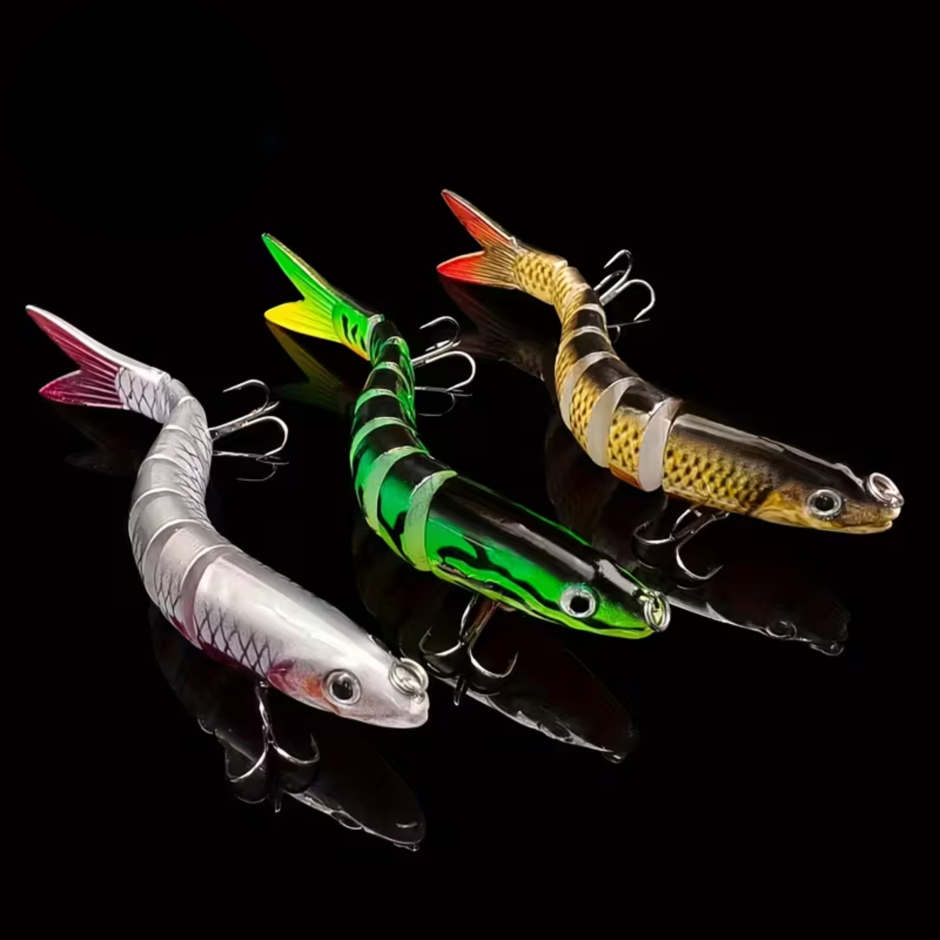 Fishing Lures Multi Jointed Swimbait Crankbait Slow Sinking Bionic Artificial Bait Freshwater Saltwater Trout Bass