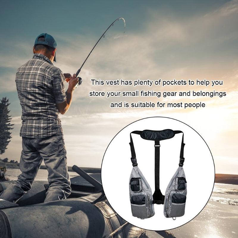 Portable Professional Free Size Casual Unisex Multi-Pocket Vest-USA Fish Bait
