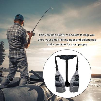 Portable Professional Free Size Casual Unisex Multi-Pocket Vest-USA Fish Bait