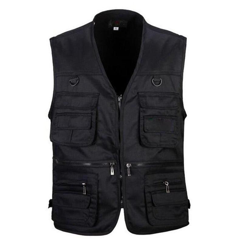 Men Multi Pocket Casual Vest - USA Fish Bait