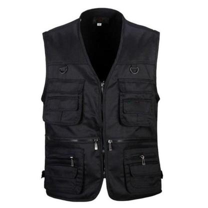 Men Multi Pocket Casual Vest - USA Fish Bait