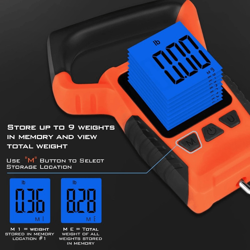 Floating Waterproof Digital Scale With Large LCD-USA Fish Bait