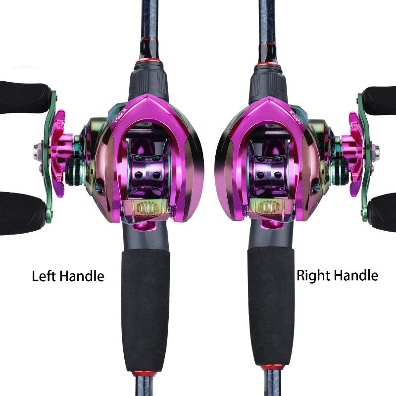 Travel Fishing Rod with Carbon Rod & Baitcasting Reel-USA Fish Bait