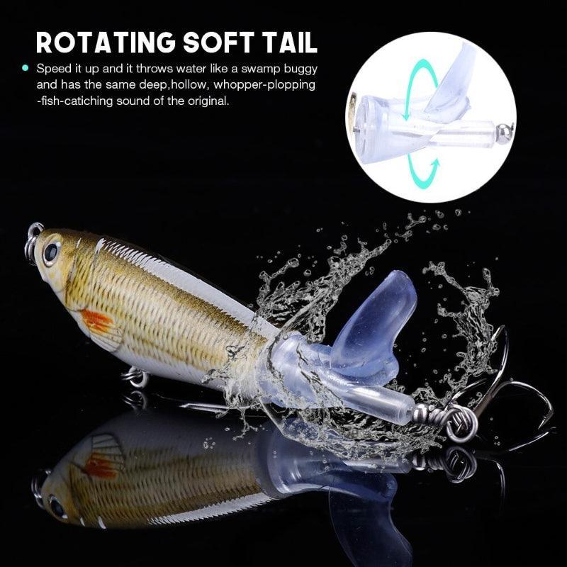 8CM 14G Topwater Whopper Popper Lures-USA Fish Bait